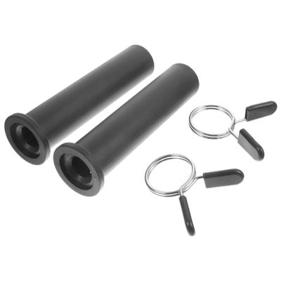 Mipcase Adjustable Barbell Handle Grip Set Removable End Caps Anti-slip Design for Weightlifting Gym and Home Use Durable and Kit