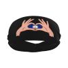 Holding A Heart Flag of Virginia Headbands for Women Men Sports Headband Outdoor Interior Breathable Sports Wicking Hair Ties Leisure Hair Bands view 2