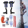 Tree Climbing Spikes Set, Tree Climbing Gear for Tree Work, Tree Spikes Climbing Equipment with Straps, Tree Climbing Set, Tree Climbing Shoes Spikes for Fruit Picking Outdoor Activities (Blue) view 4