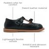 DADAWEN Girl's T-Strap School Uniform Dress Shoe Mary Jane Princess Flat Black US Size 8.5 M Toddler view 3