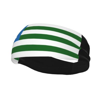 Flag of The Mountain Republic Headbands for Women Men Sports Headband Outdoor Interior Breathable Sports Wicking Hair Ties Leisure Hair Bands