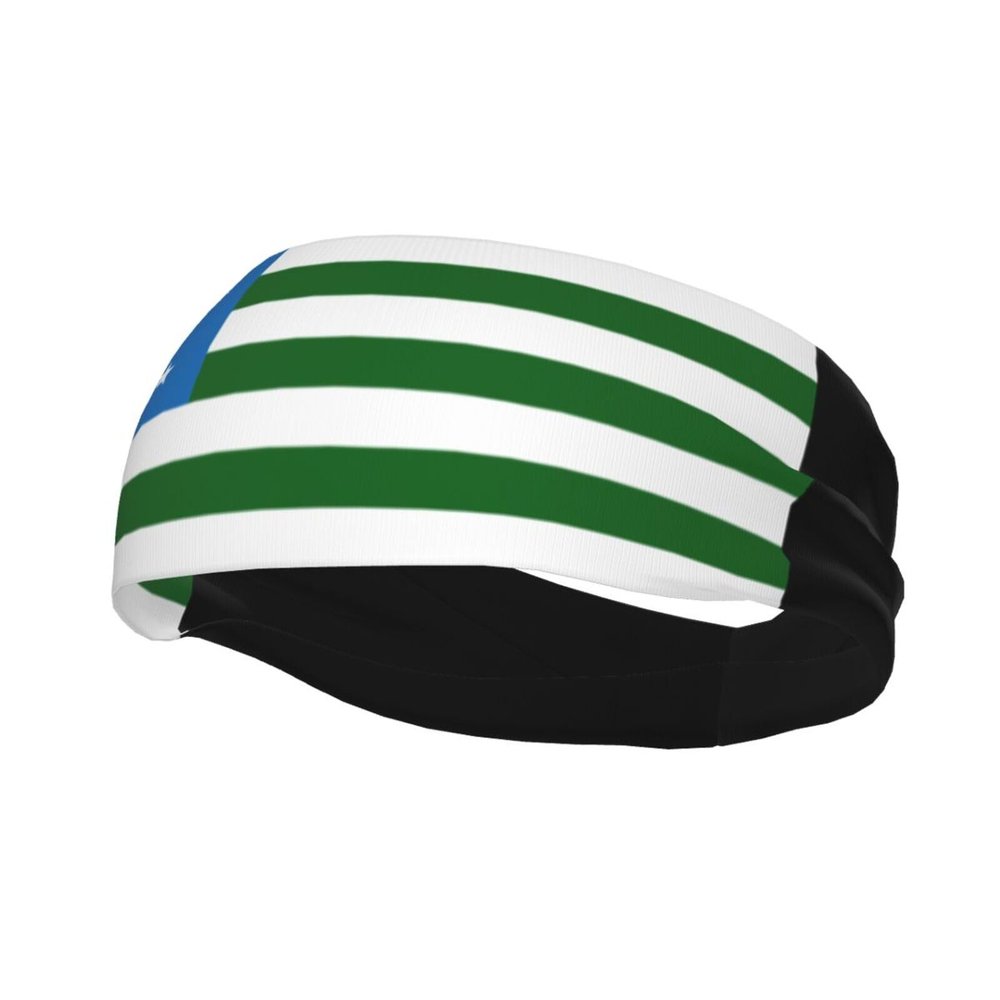 Flag of The Mountain Republic Headbands for Women Men Sports Headband Outdoor Interior Breathable Sports Wicking Hair Ties Leisure Hair Bands