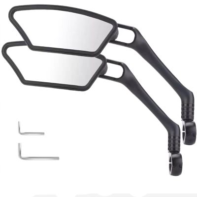 YEDECOR Handlebar Bike Mirror with Blast-resistant Stainless Steel Lens, HD Bicycle Rearview Mirror Safety Reflector for Mountain Road Bike Ebike Scooter,2Pack(Left+Right)