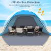 Gorich Beach Tent Sun Shelter for 3-10 Person with UPF 50+ UV Protection, Lightweight & Easy Setup Beach Shade Canopy, Portable Shade Tent Cabana view 3
