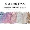Goiruiya Shiny Metallic Spandex Short Gloves Adult Unisex Glitter Sparkle Opera Gloves for Cosplay Party Hallowmas Costumes Champagne view 2