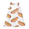 Aflyko Girls Sleeveless Dress Hot Dog Adorable Tank Play Sundress 2T-8T view 2