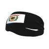 Flag Map of West Virginia Headbands for Women Men Sports Headband Outdoor Interior Breathable Sports Wicking Hair Ties Leisure Hair Bands view 1