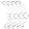 balacoo 24pcs Fishing Line Connectors Wear Thread Pin Fishing Wire Leaders Heavy Duty String Fish Wire Swivels view 1