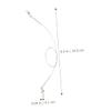 balacoo 24pcs Fishing Line Connectors Wear Thread Pin Fishing Wire Leaders Heavy Duty String Fish Wire Swivels view 3