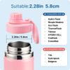 Prurex Spout Lid for Hydro Flask Wide Mouth Bottles | Replacement Lid Fits 12-64oz Models with 2.28" Opening | BPA-Free Sports Accessory (Pink, 1 Pack) view 3