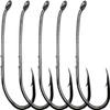 100pcs Bait Holder Fishing Hooks High Carbon Steel Black Nickel with 2 Barbs Fish Hooks Walleye Rig Live Bait Hooks Size: 1#-12# (4#-100pcs) view 1