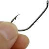 100pcs Bait Holder Fishing Hooks High Carbon Steel Black Nickel with 2 Barbs Fish Hooks Walleye Rig Live Bait Hooks Size: 1#-12# (4#-100pcs) view 4