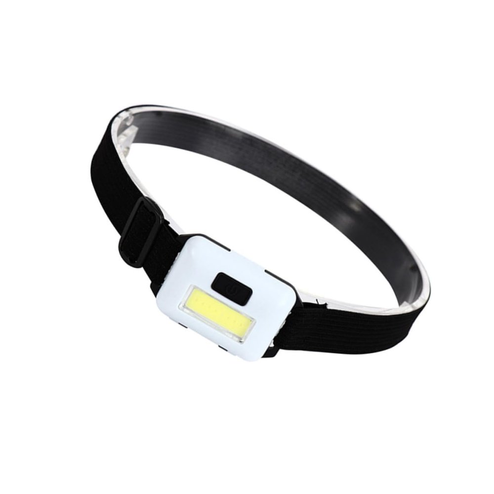 Homoyoyo 24.4g Outdoor Led Headlamp for Night Running Camping Fishing and Hiking Lightweight Hands- Durable Cob Headlight Batteries Not Included