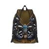 WURTON Beautiful Moth Wings Print Unisex Canvas Bag Canvas Shoulder Pouch Pack Lightweight Backpack For Woman Lady view 3