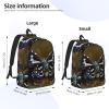 WURTON Beautiful Moth Wings Print Unisex Canvas Bag Canvas Shoulder Pouch Pack Lightweight Backpack For Woman Lady view 4