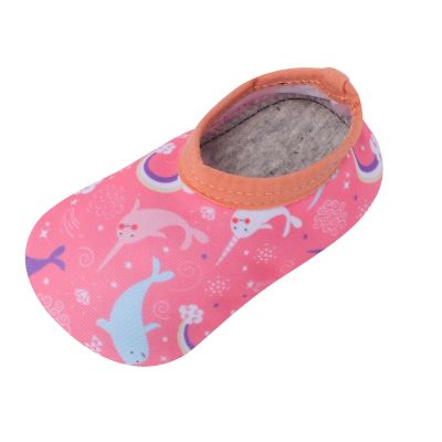 NineFit Basics Baby Boys Girls Swim Water Shoes Non-Slip Skin Barefoot Socks for Toddler Kids Beach Pool Outdoor Sports Shoes (Pink, 4.5 Toddler)