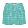 Women Gingham Boxer Shorts 2024 Fashion Y2k Cute Stripes Plaid Button Elastic Waist Lounge Boxers Summer Comfy Shorts view 3