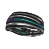 Silk Style United States Thin Purple-Teal Line Flag Headbands for Women Men Sports Headband Outdoor Interior Breathable Sports Wicking Hair Ties Leisure Hair Bands view 1
