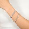 LGYIC Tennis Bracelet for Women|4MM Cubic Zirconia|18k White Gold Plated Bracelets|4-Prong-Setting CZ|Size 6.5 Inches view 3
