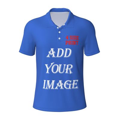 NineFit Basics Custom Polo Shirt Print Customized Polo Shirts with Logo Text Photo Design Your own Royal Blue 3X-Large