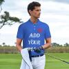 NineFit Basics Custom Polo Shirt Print Customized Polo Shirts with Logo Text Photo Design Your own Royal Blue 3X-Large view 3