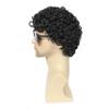 Adequate Men's Black Afro Wig, 70s 80s Disco Costume Wig, Retro Curly Wig for Halloween Cosplay Theme Party Daily Wear (Black) view 3