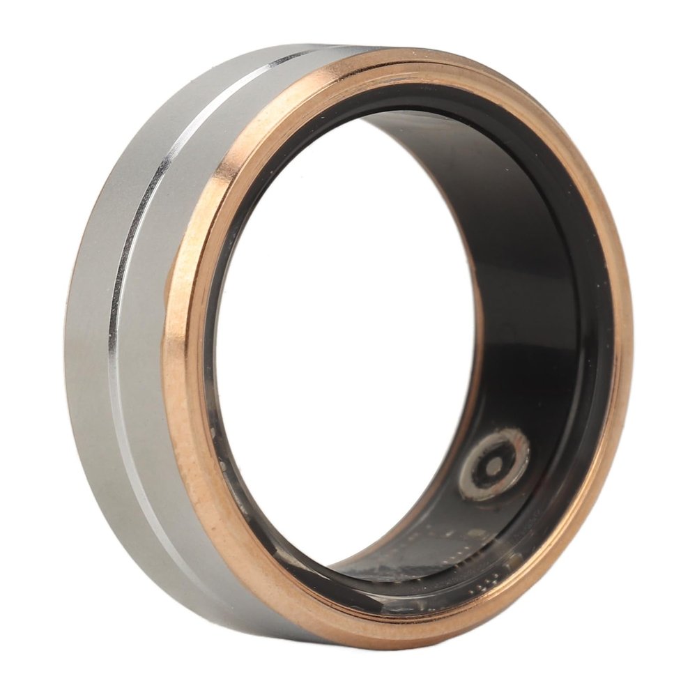Yoidesu Smart Ring Health, Fitness Heart Rate Smart Ring, IP68 Water App Control Bluetooth Fitness Rings Compatible with iOS Android (No. 8)