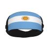Flag of Argentina Headbands for Women Men Sports Headband Outdoor Interior Breathable Sports Wicking Hair Ties Leisure Hair Bands view 2