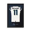 Sporticulture NFL American Football Seattle Seahawks - Jaxon Smith-Njigba Jersey Print Framed Wall Art Picture Poster for Boys Bedroom and Man Cave Decor - Ready to Hang, White 19.5" x 25", Medium view 1