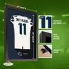Sporticulture NFL American Football Seattle Seahawks - Jaxon Smith-Njigba Jersey Print Framed Wall Art Picture Poster for Boys Bedroom and Man Cave Decor - Ready to Hang, White 19.5" x 25", Medium view 4