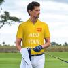 NineFit Basics Custom Polo Shirt for Men Customized Polo Shirts with Logo Text Photo Design Your own Gold Large view 3