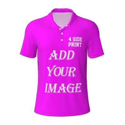 Custom Polo Shirts for Boyfriend Personalized Polo Shirts with Logo Text Photo Design Your own Valentine's Day Gift Brilliant Purple Small