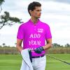 Custom Polo Shirts for Boyfriend Personalized Polo Shirts with Logo Text Photo Design Your own Valentine's Day Gift Brilliant Purple Small view 3