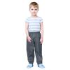 NineFit Basics Kids Girls Boys Solid Rain Pants Toddler Windproof Mud Trousers with Elastic Cuffs Outdoor (Black, 1-2 Years) view 2