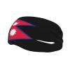 Flag of Nepal Headbands for Women Men Sports Headband Outdoor Interior Breathable Sports Wicking Hair Ties Leisure Hair Bands view 1