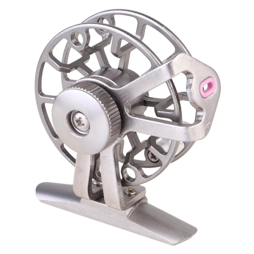 balacoo 1pc Metal Fly Fishing Reel Fishing Wheel for Right-Hand Retrieval Lightweight Capacity Gear for Freshwater and Saltwater Use