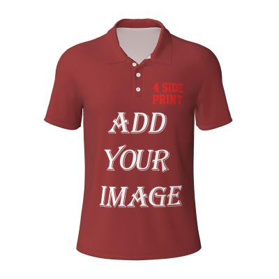 NineFit Basics Custom Shirt for dad Personalized Polo Shirts with Logo Text Photo Design Your own Birthday Gift Brown Small