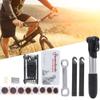 16Pcs Bicycle Repair Bag MultiFunction Bike Tool Kit 16 in 1 Bicycle Multitool with Air Pump,Hex Wrench,Tire Repair Patch,Tire Pry,Air Mouth Nozzle,Metal Grinding Sheet view 2