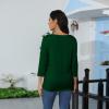 3/4 Length Sleeve Womens Tops Casual Crewneck Plain Dressy Shirts Summer Trendy Loose Three Quarter Sleeve Tunic Tops with Leggings Boho Cotton Cute Spring Blouses Women's 3/4 Sleeve Tops 2025 view 4
