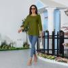 3/4 Sleeve Tops for Women Plain Crew Neck Tshirt Summer Dressy Casual Basic Cute Spring Tunic Tops to Wear with Leggings Three Quarter Length Sleeve Cute Blouses 3/4 Sleeve Shirts for Women 2025 view 3