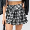 Womens Athletic Tennis Skirts Flowy Shorts for Teen Girl High Waisted Workout Running Hiking Golf Cute Plaid Mini Skirt view 2