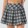 Womens Athletic Tennis Skirts Flowy Shorts for Teen Girl High Waisted Workout Running Hiking Golf Cute Plaid Mini Skirt view 4