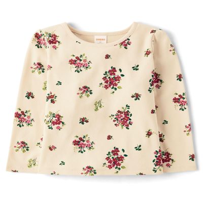 Gymboree,and Toddler Long Sleeve Shirt,Floral Frappe,8