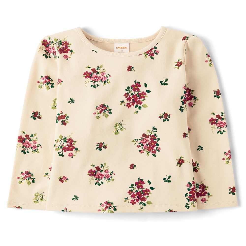 Gymboree,and Toddler Long Sleeve Shirt,Floral Frappe,8