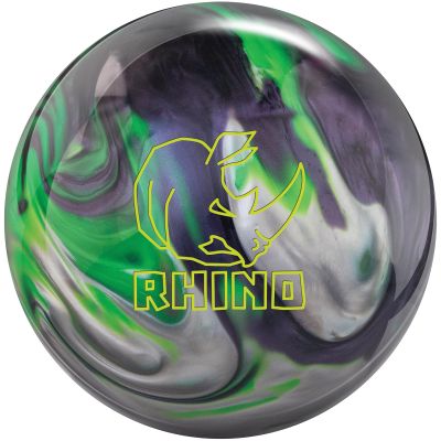 Brunswick Rhino Carbon/Lime/Silver Bowling Ball (11, Pounds)