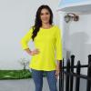 3/4 Sleeve Tops for Women Summer Crewneck Plain T Shirts Dressy Casual Fashion Three Quarter Length Sleeve Spring Blouses Ethnic Long Tunic Tops with Leggings 3/4 Sleeve T Shirts for Women 2025 view 3