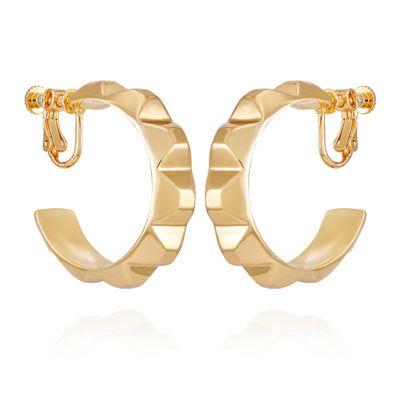 Vince Camuto Goldtone Clip On Hoop Earrings