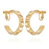 Vince Camuto Goldtone Clip On Hoop Earrings view 1
