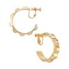 Vince Camuto Goldtone Clip On Hoop Earrings view 2