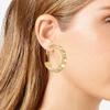 Vince Camuto Goldtone Clip On Hoop Earrings view 3